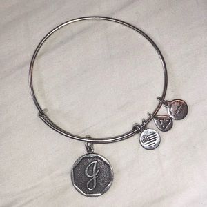 Alex and Ani “J” Bracelet Silver
